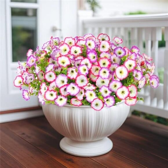10 Bundles Morning Glory Artificial Flowers for Outdoor Decoration UV Resistant - Picture 8 of 8
